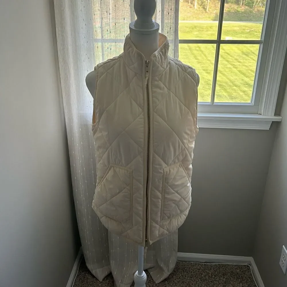 Women’s J. Crew Cream Vest Size XS